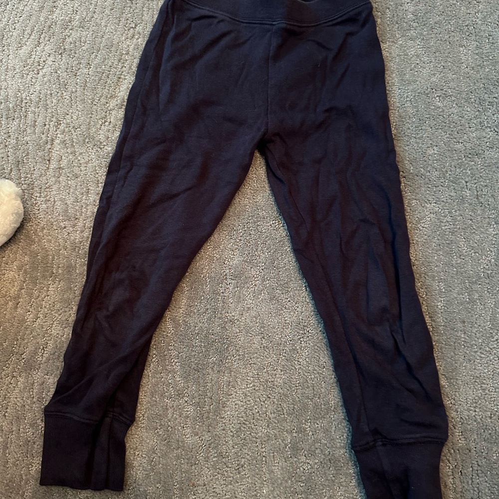 Gymboree Navy Leggings Stretchy Tapered Design with bow accents